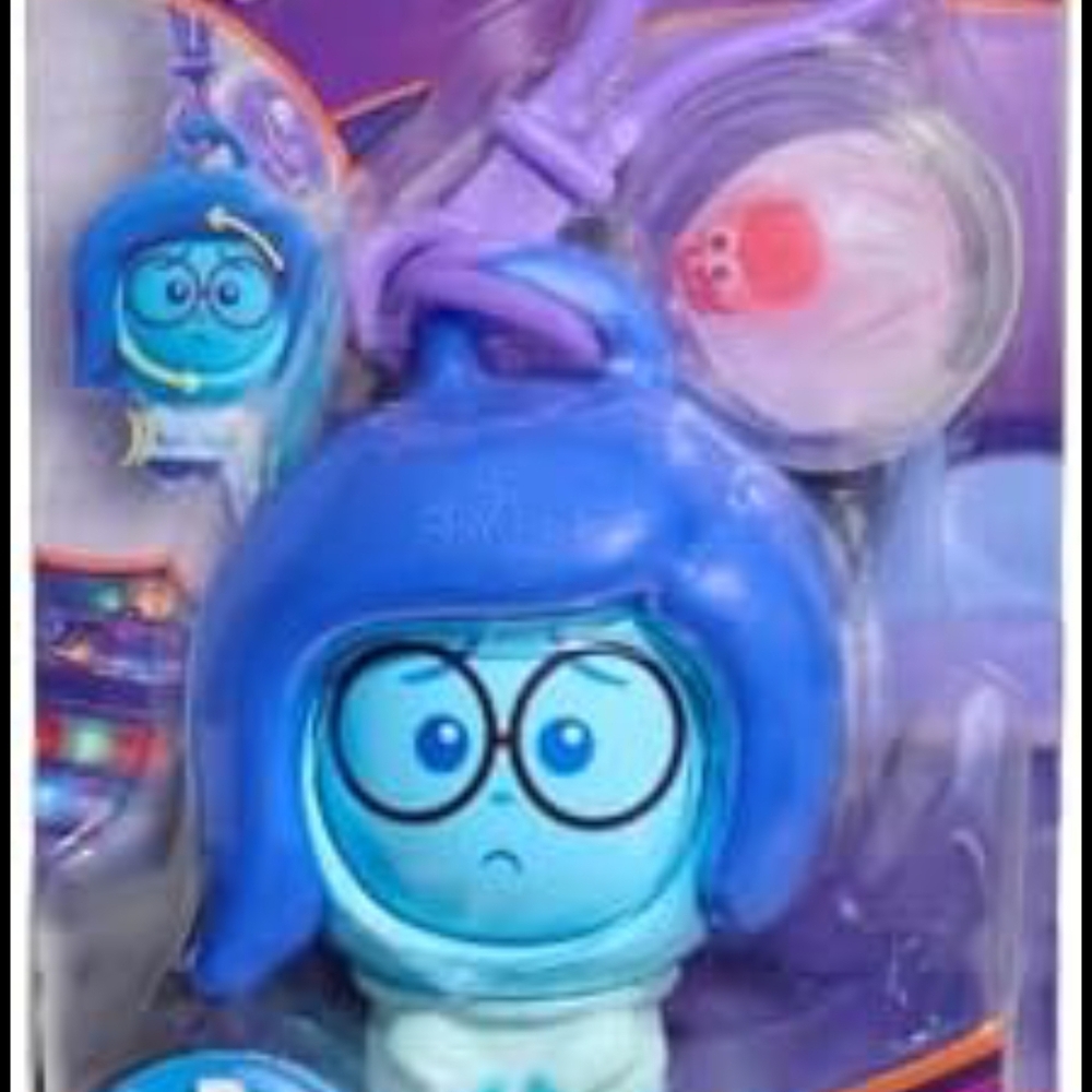 Disney Pixar Just Play Inside Out 2 Sadness Fidget Figure Keychains, Kids Toys